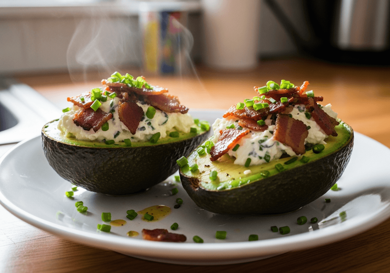Creamy Bacon Avocado Boats
