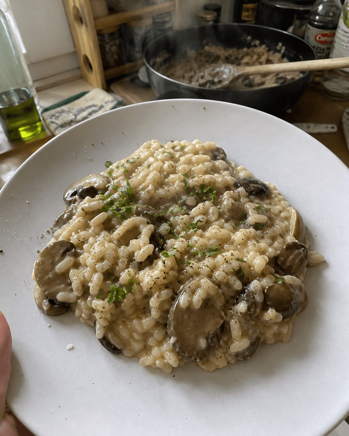 Creamy Mushroom and Coconut Risotto