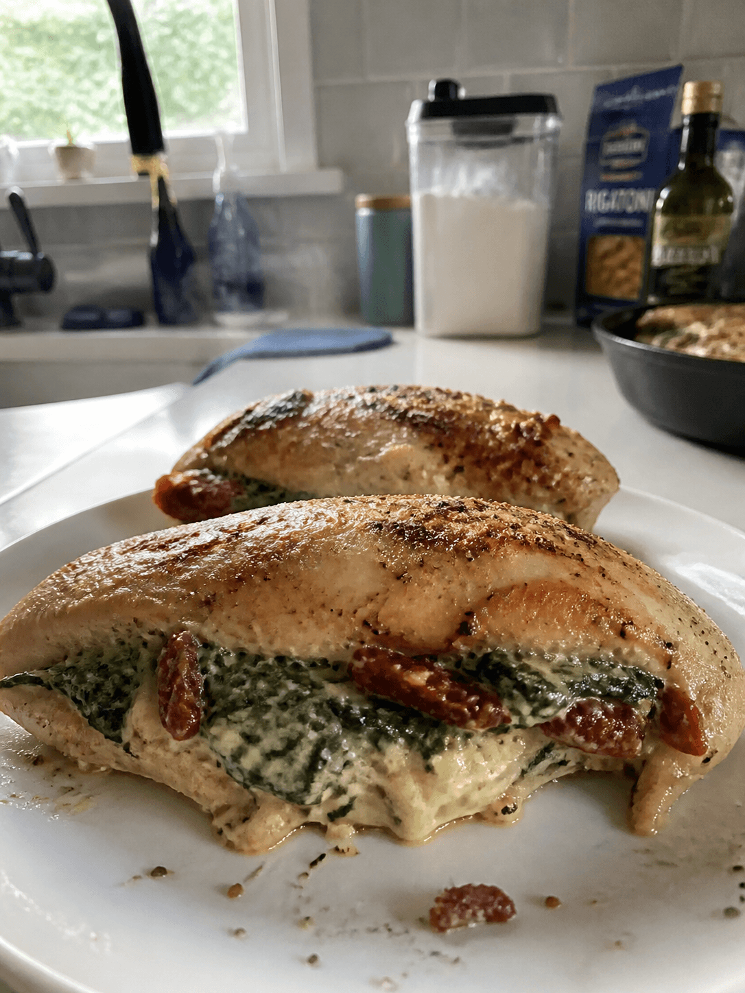 Creamy Tuscan Chicken Pockets