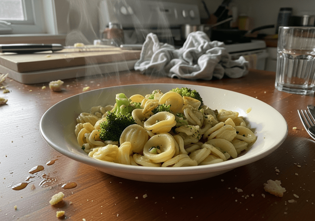 Garlicky Broccoli Orecchiette