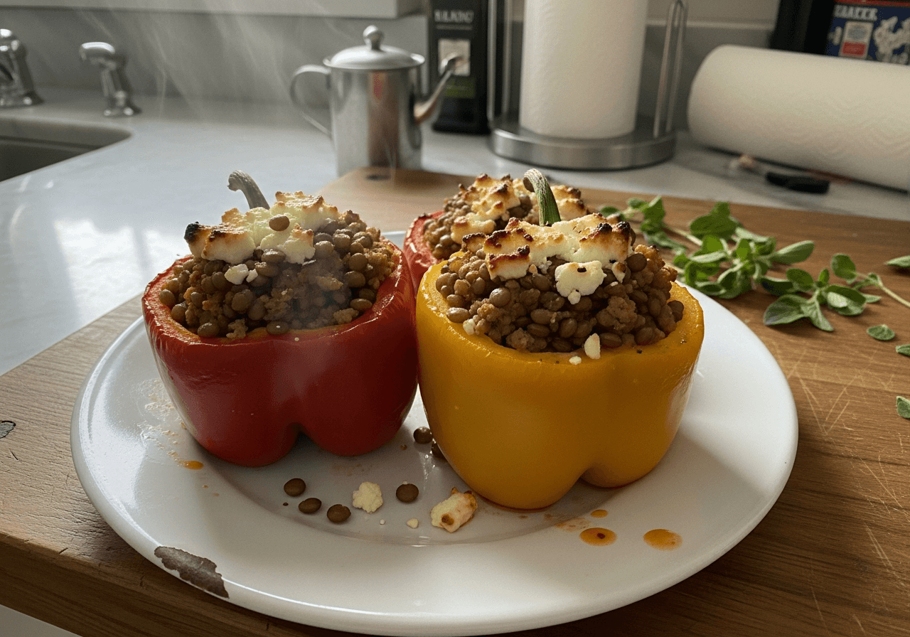 Hearty Mediterranean Stuffed Peppers