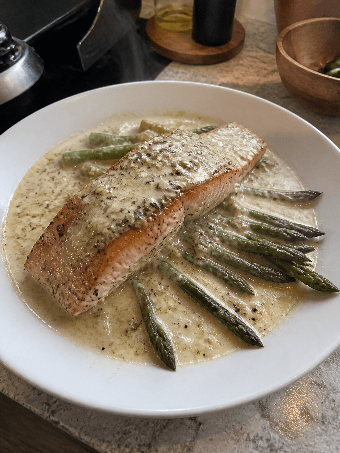 Pan-Seared Creamy Garlic Parmesan Salmon