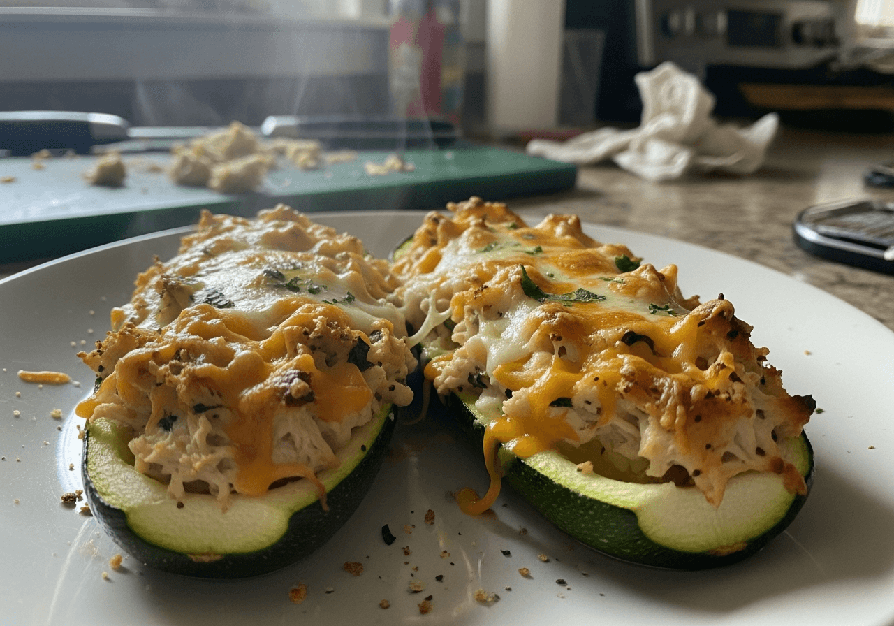 Savory Stuffed Zucchini Boats