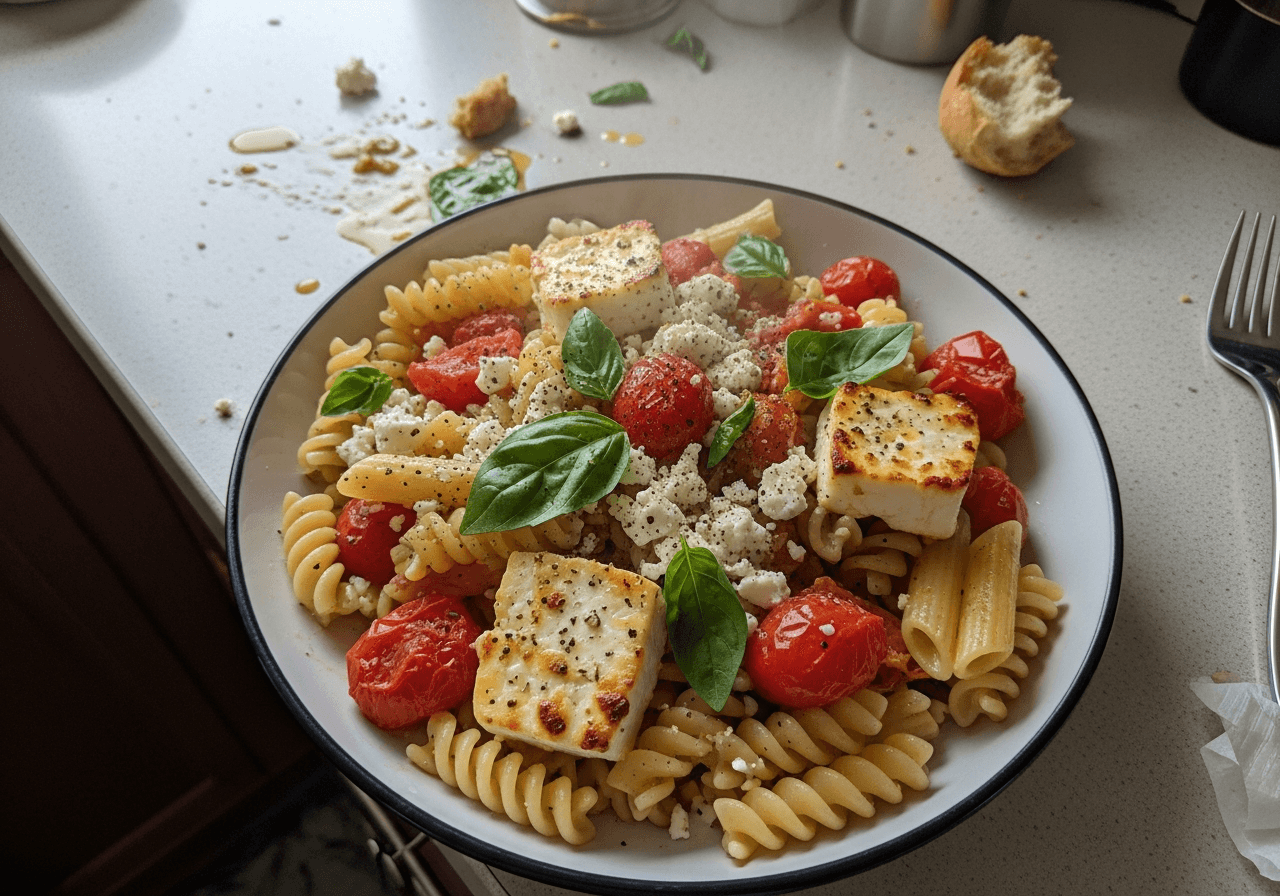 Sunshine Feta and Tomato Pasta