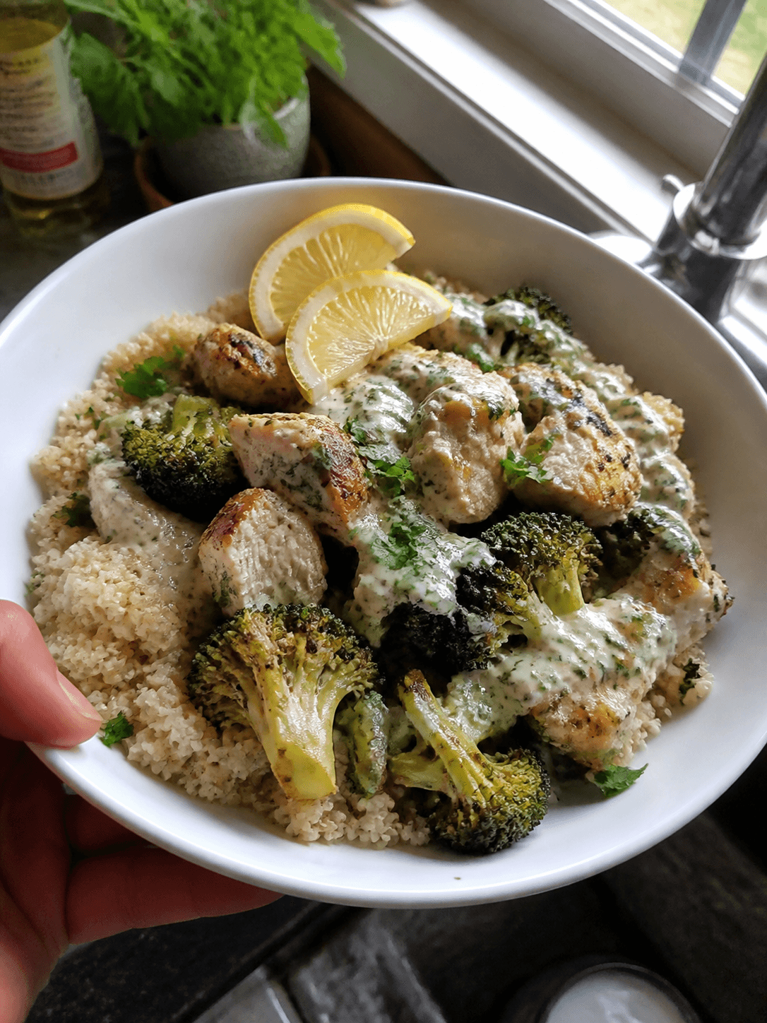 Zesty Lemon Chicken & Broccoli Power Bowl