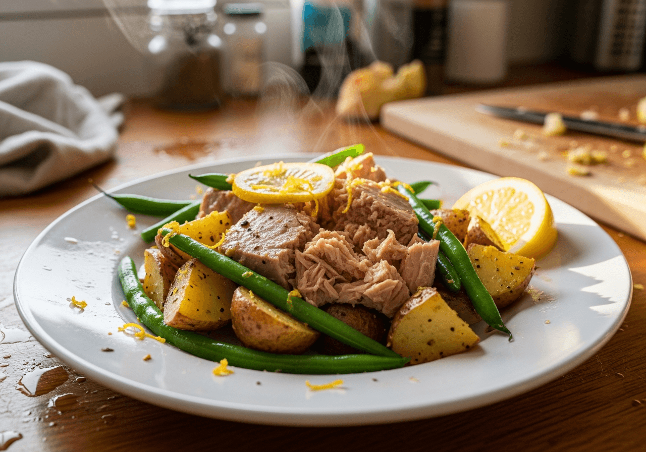 Zesty Lemon Tuna and Potato Supper