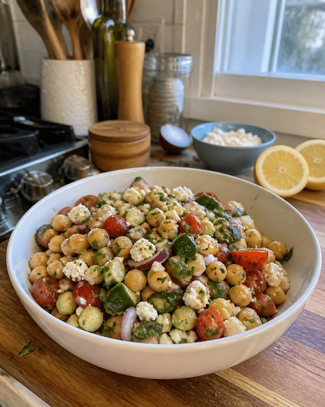 Zesty Mediterranean Chickpea Salad