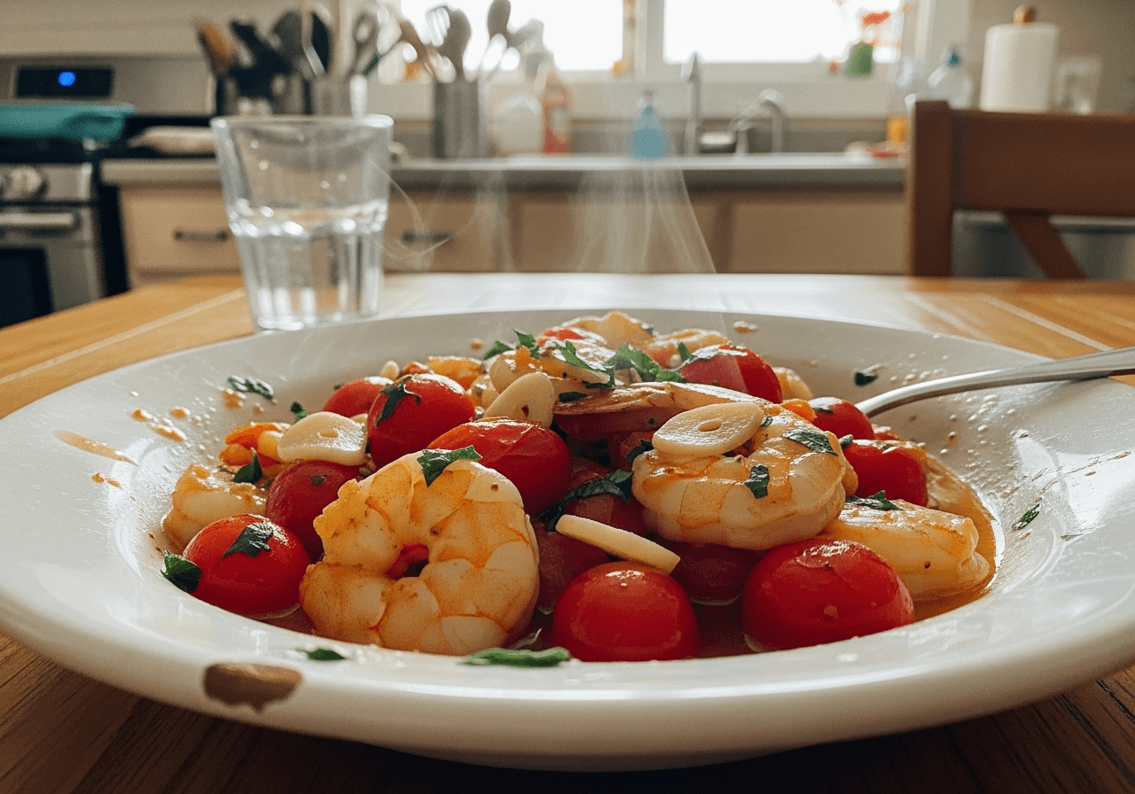 Zesty Shrimp and Cherry Tomato Skillet