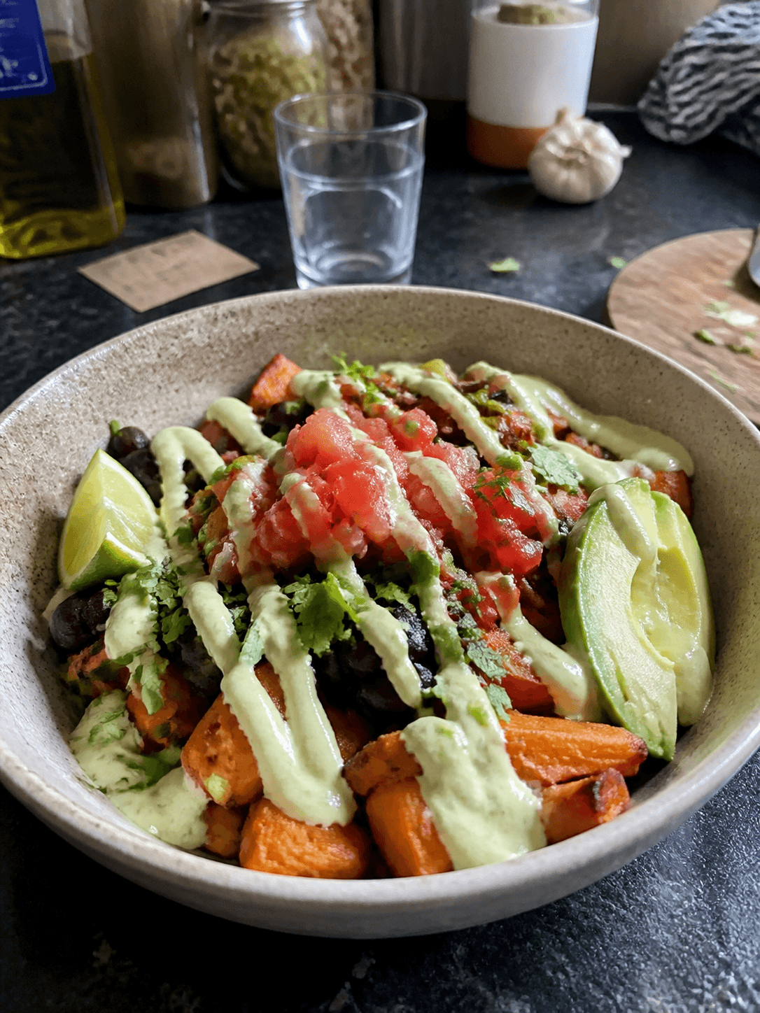 Zesty Sweet Potato & Black Bean Delight